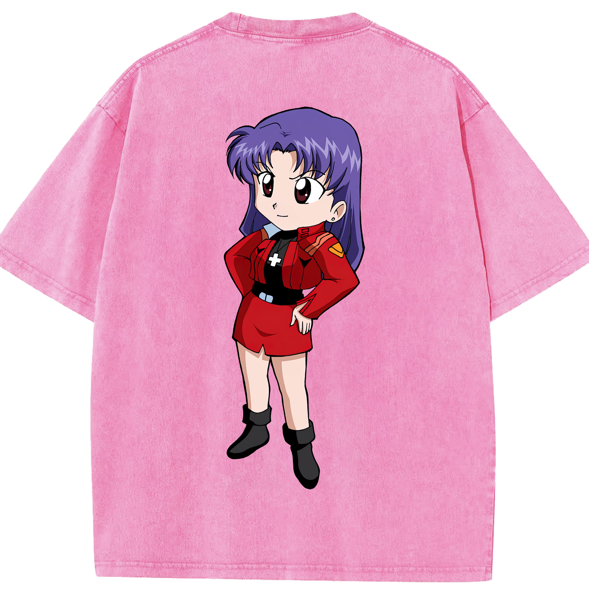 （画像用） EVA 新世紀エヴァンゲリオン 綿100% ヴィンテージ風 半袖Tシャツ（背面プリント）